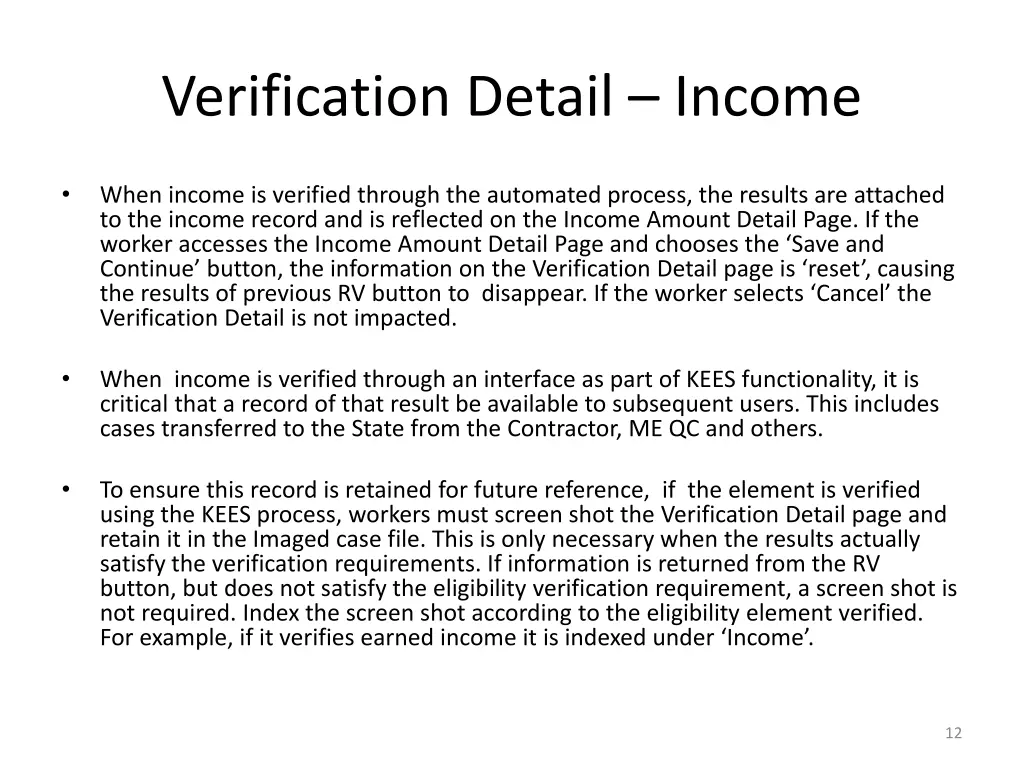 verification detail income 1