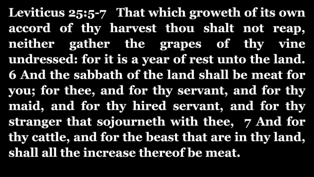 leviticus 25 5 7 that which groweth