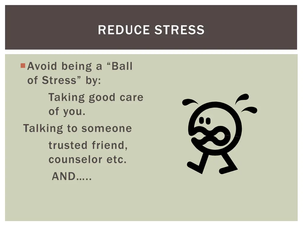 reduce stress