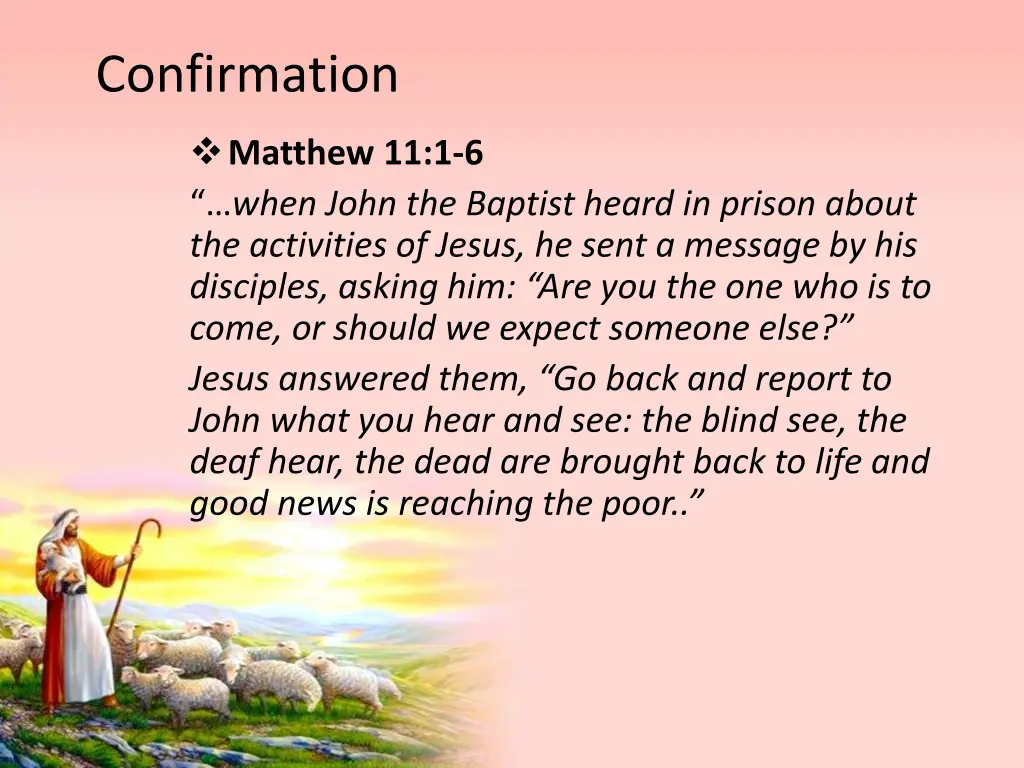confirmation