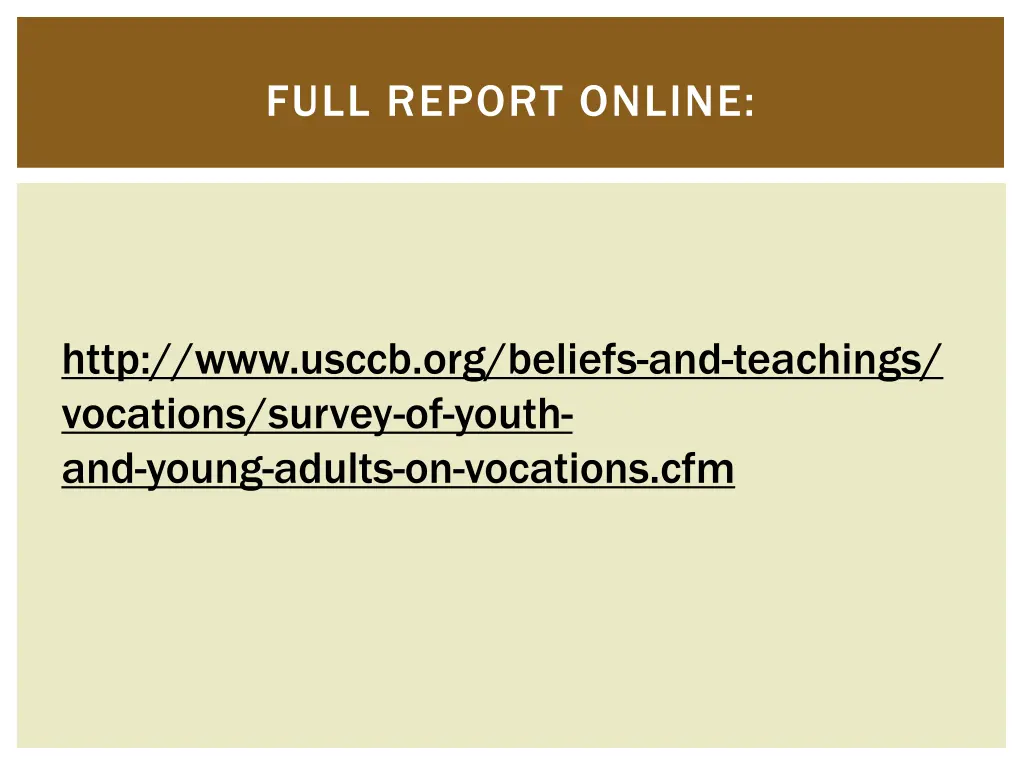 full report online