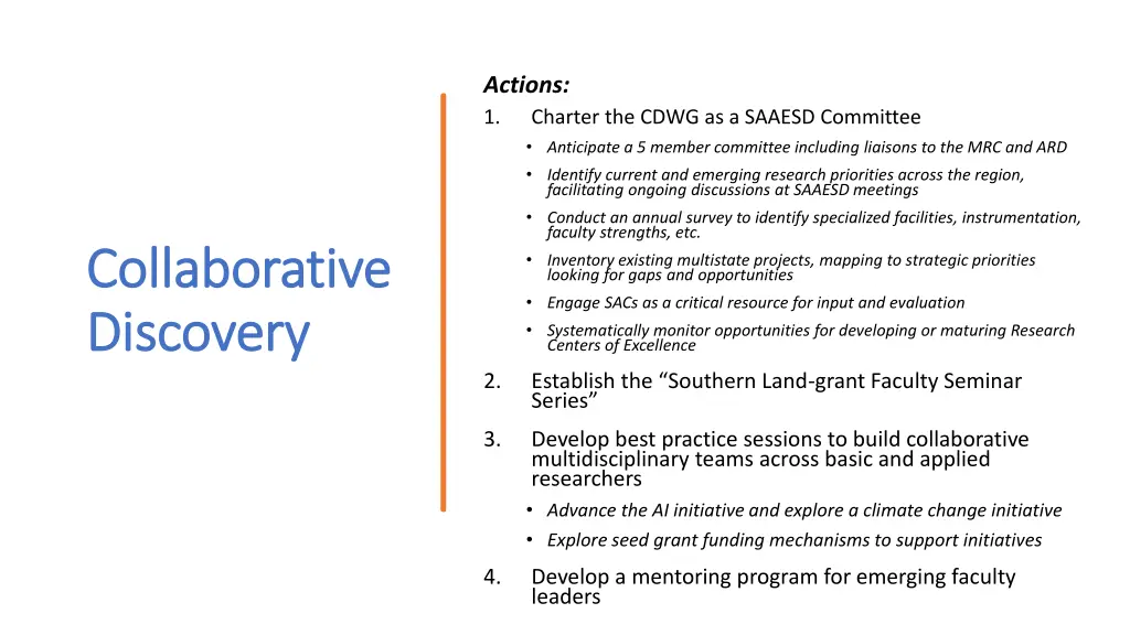 actions 1 anticipate a 5 member committee