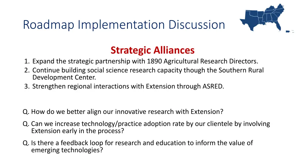 roadmap implementation discussion 1