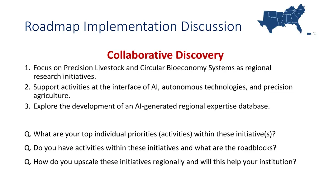 roadmap implementation discussion