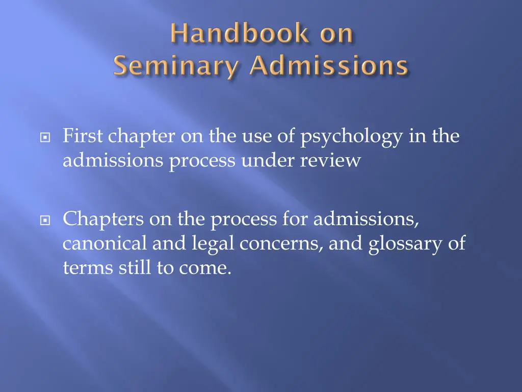 first chapter on the use of psychology