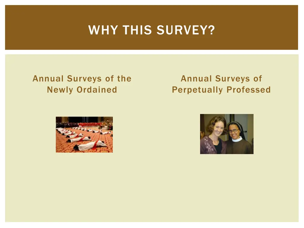 why this survey