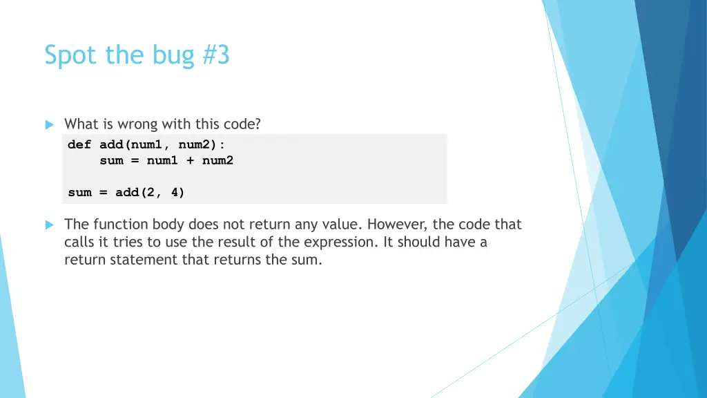 spot the bug 3