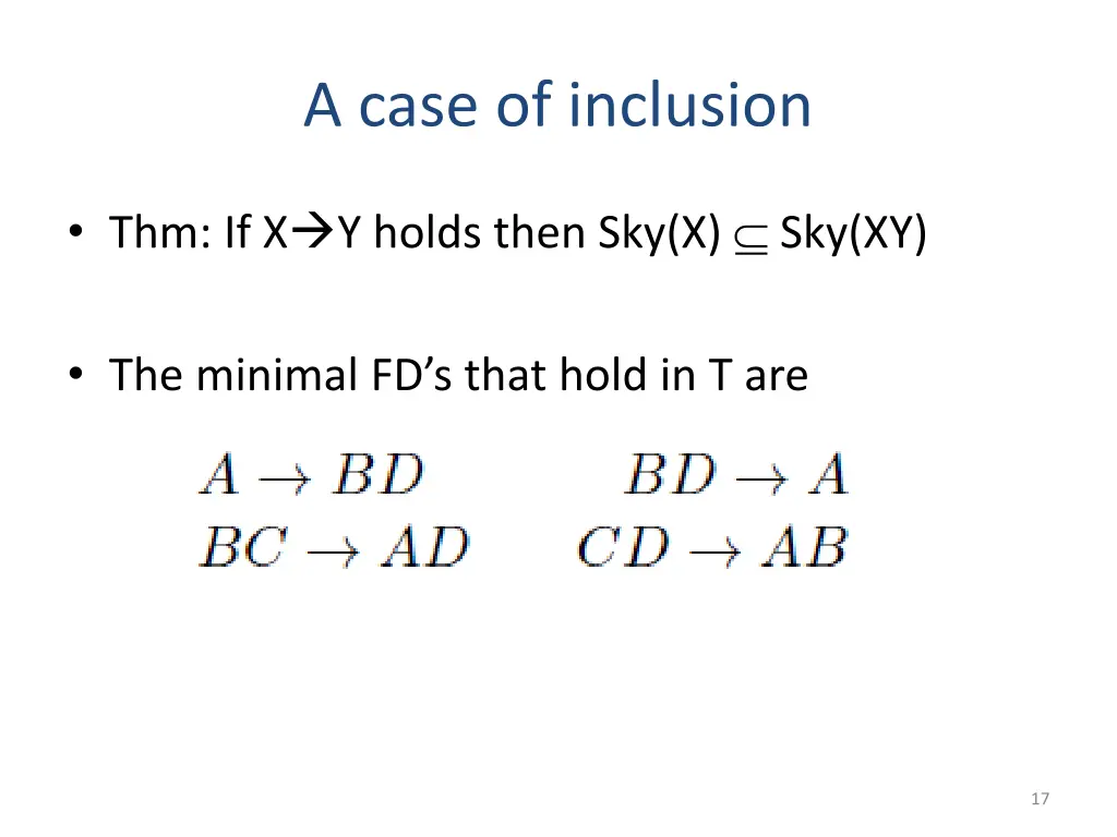 a case of inclusion