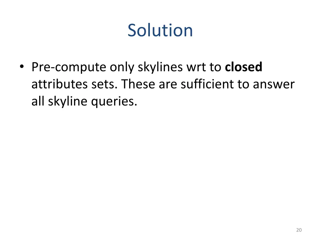 solution