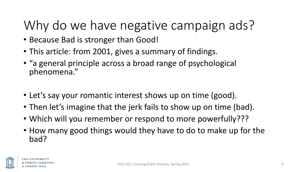 why do we have negative campaign ads because