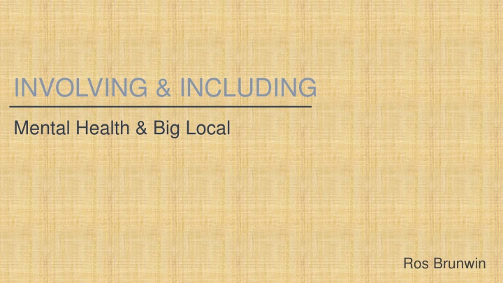 involving including