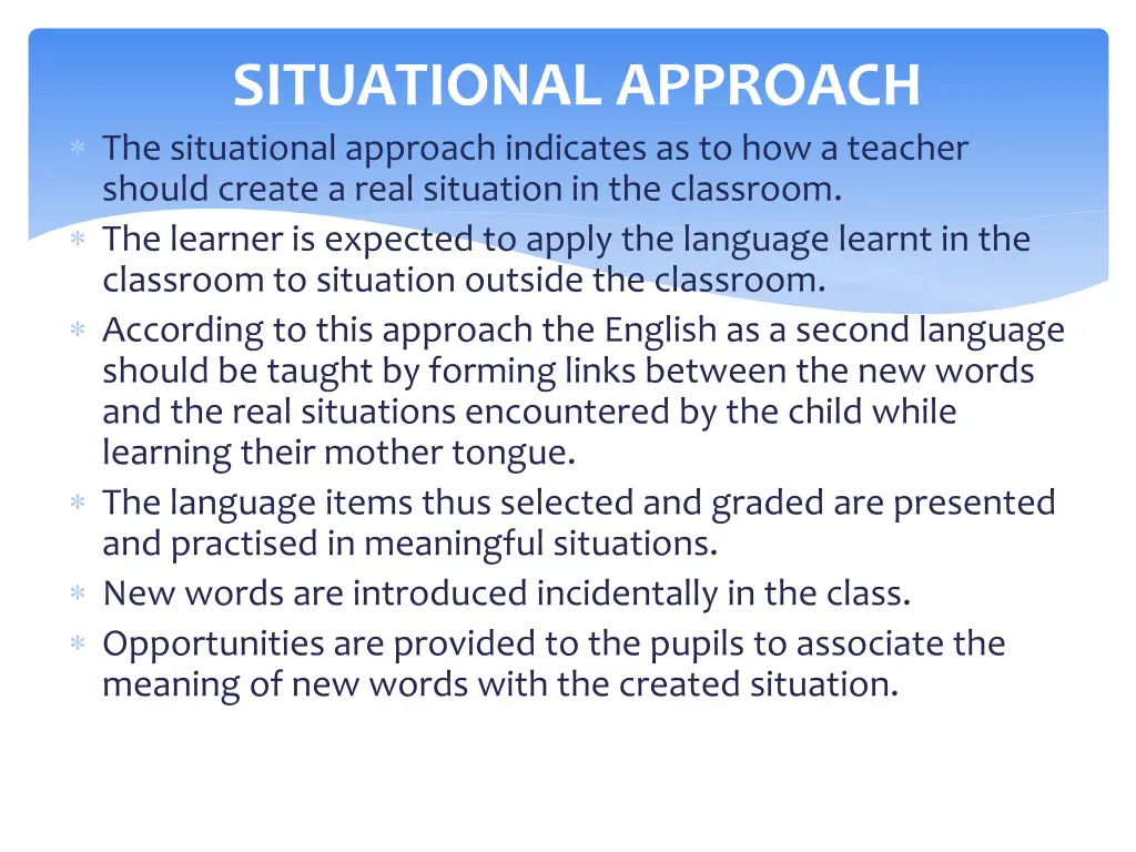 situational approach