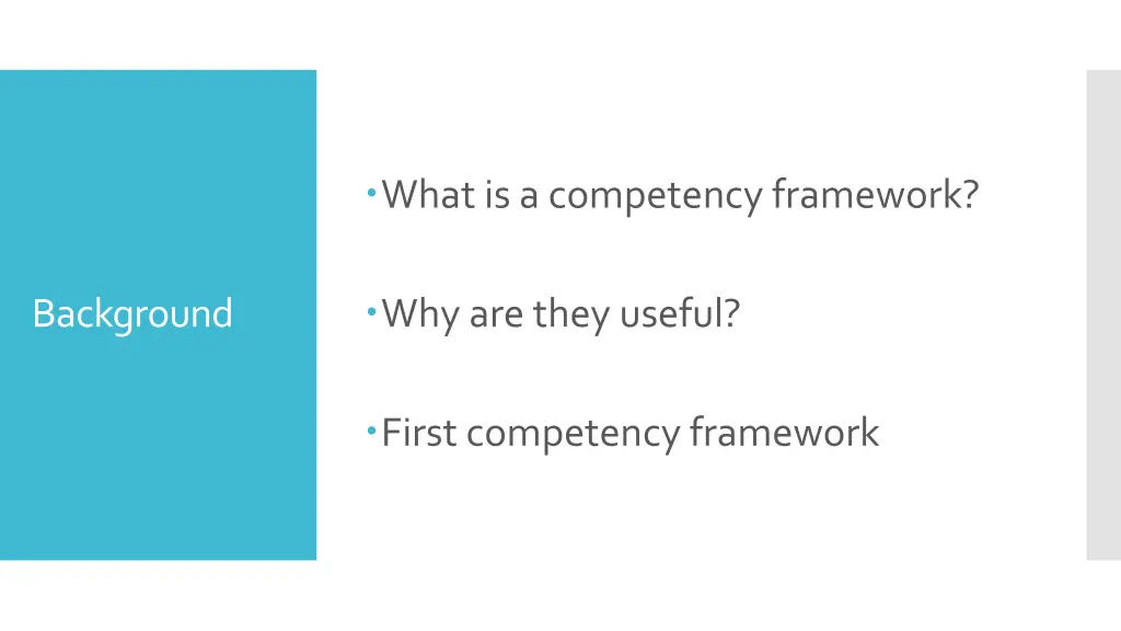 what is a competency framework