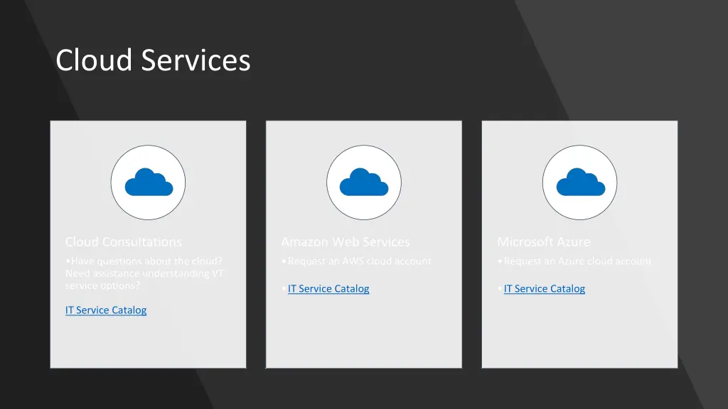 cloud services