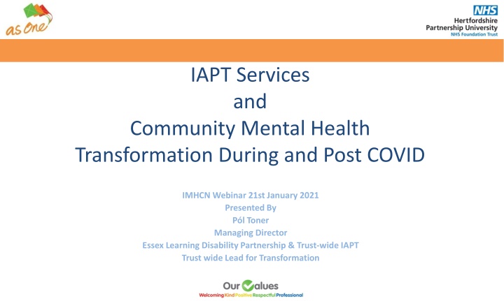 iapt services and community mental health