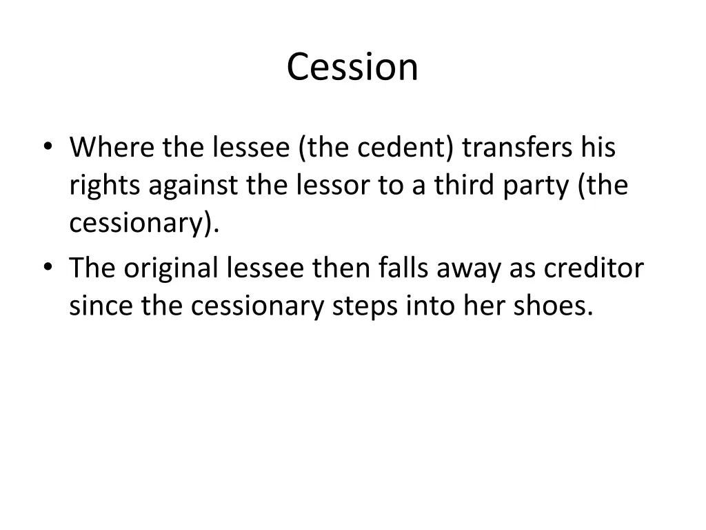 cession