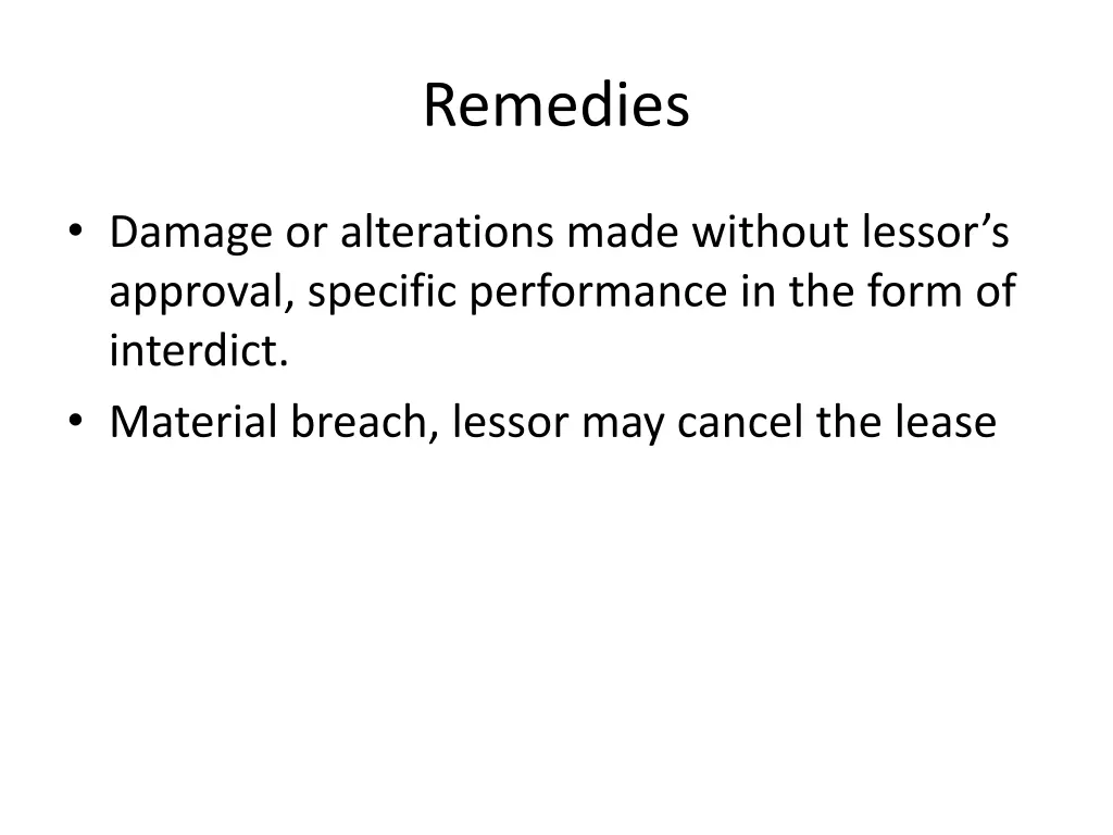 remedies