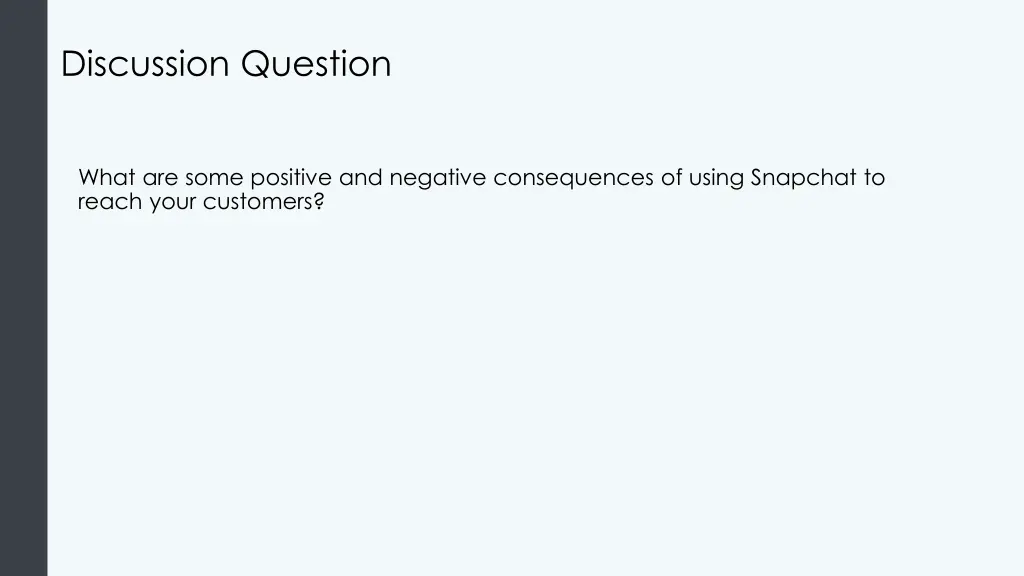 discussion question