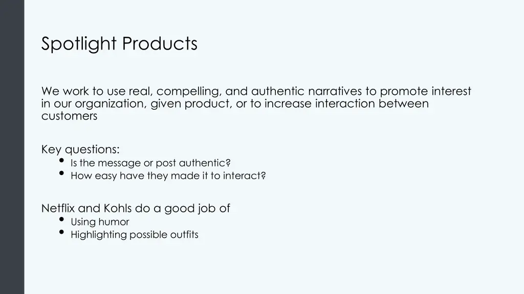 spotlight products