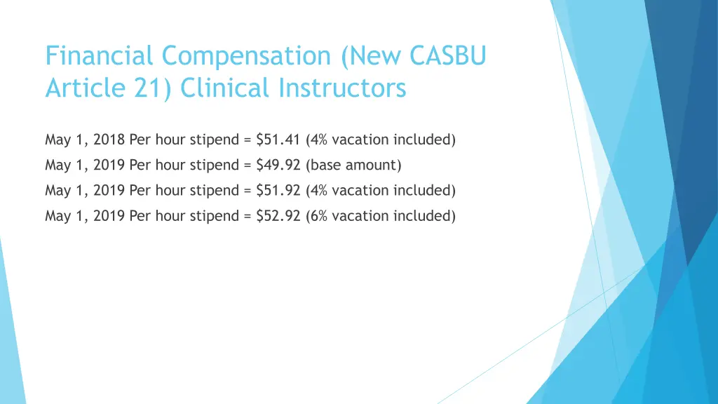 financial compensation new casbu article