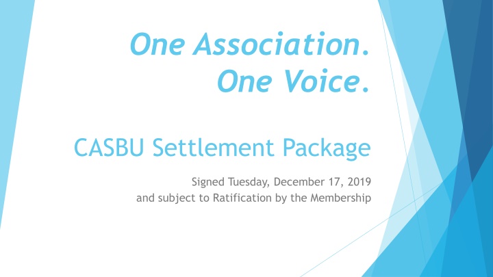 one association one voice