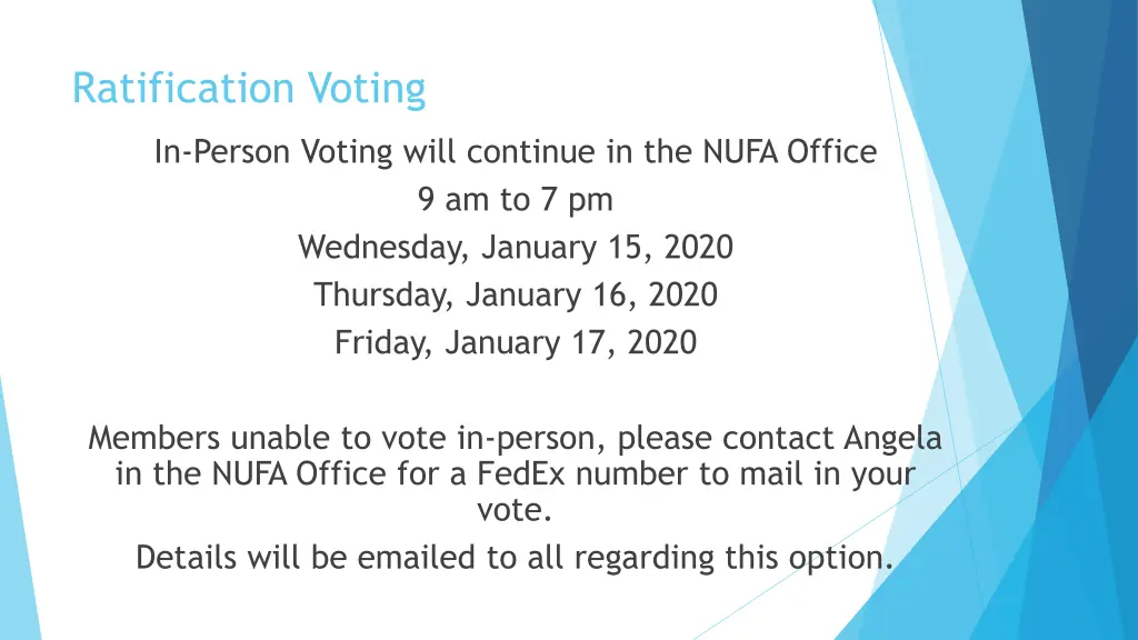 ratification voting