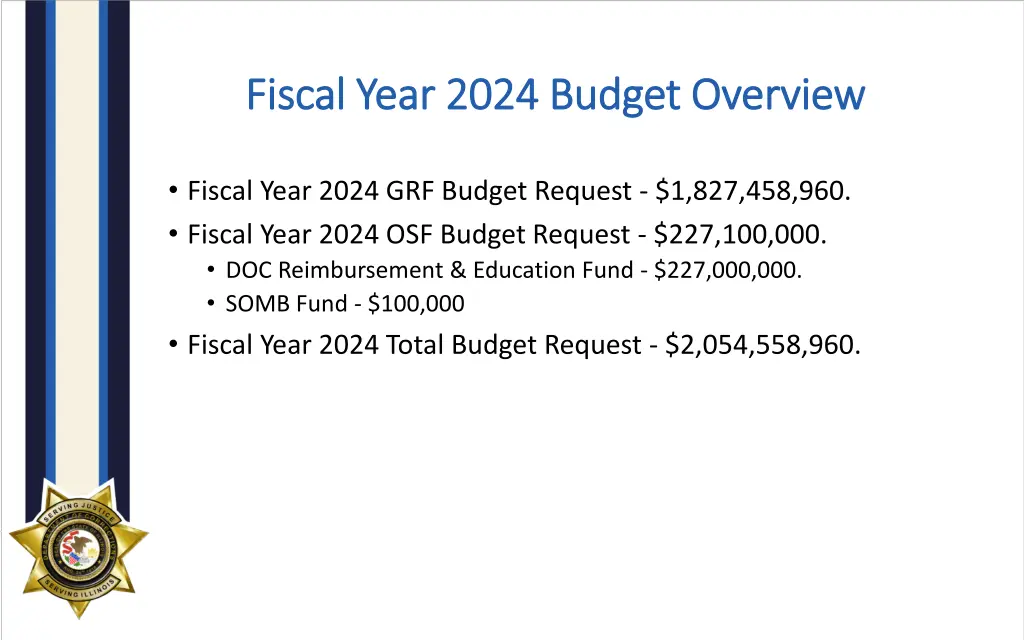 fiscal year 2024 budget overview fiscal year 2024