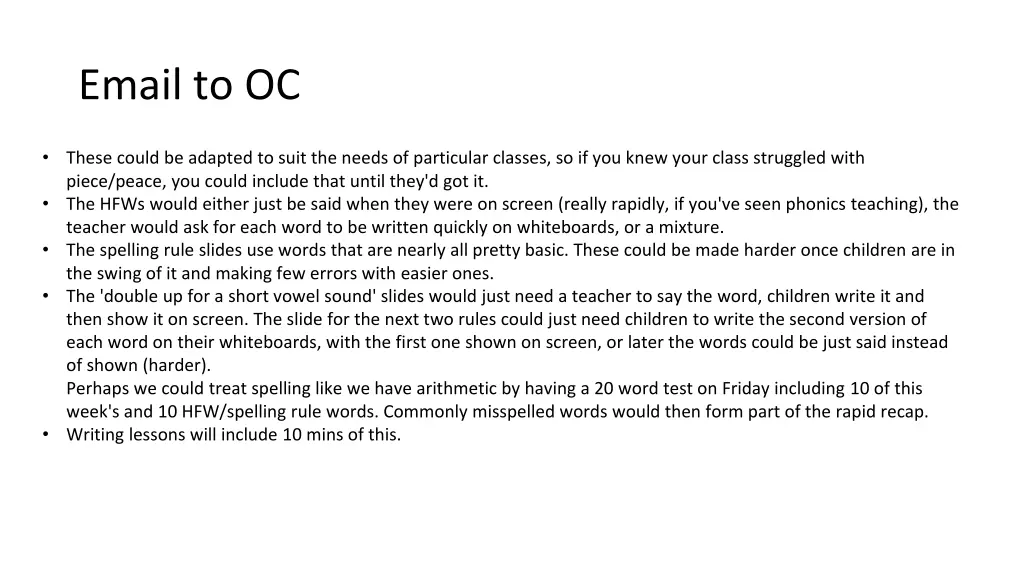 email to oc