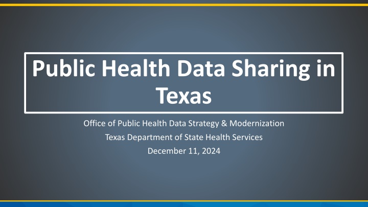 public health data sharing in texas