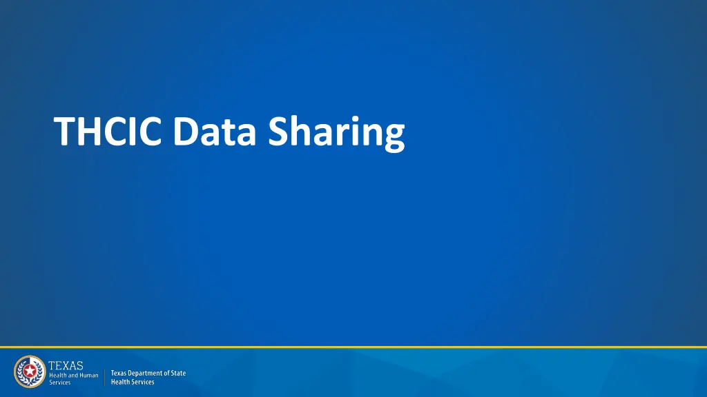 thcic data sharing