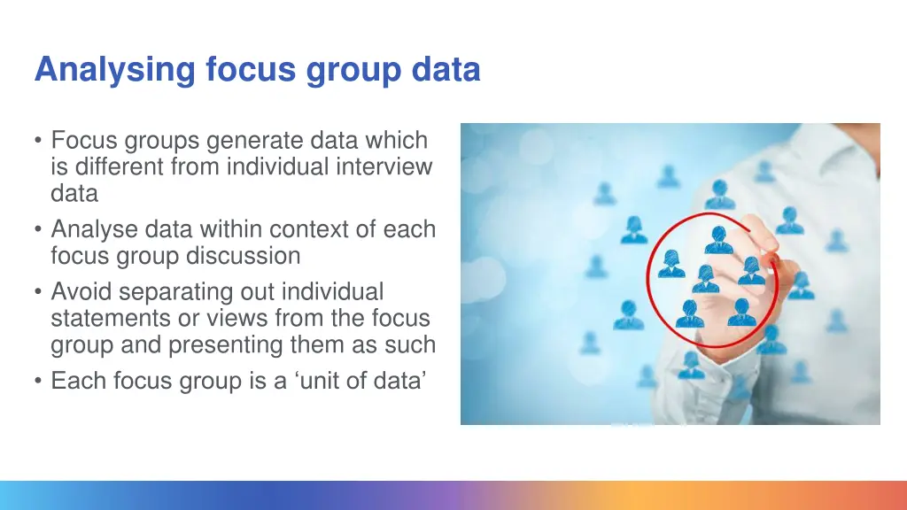 analysing focus group data