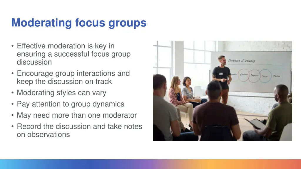 moderating focus groups