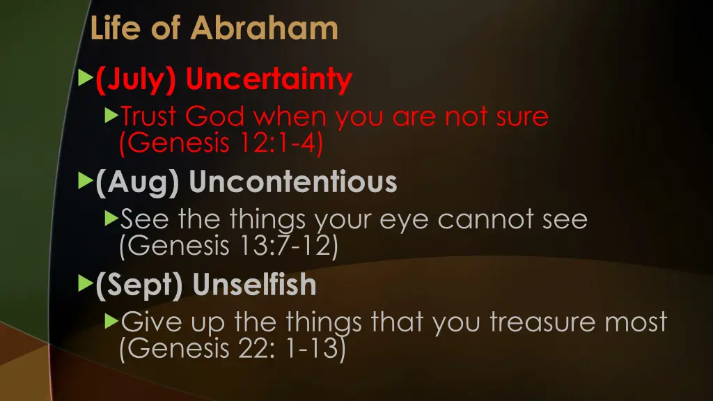 life of abraham