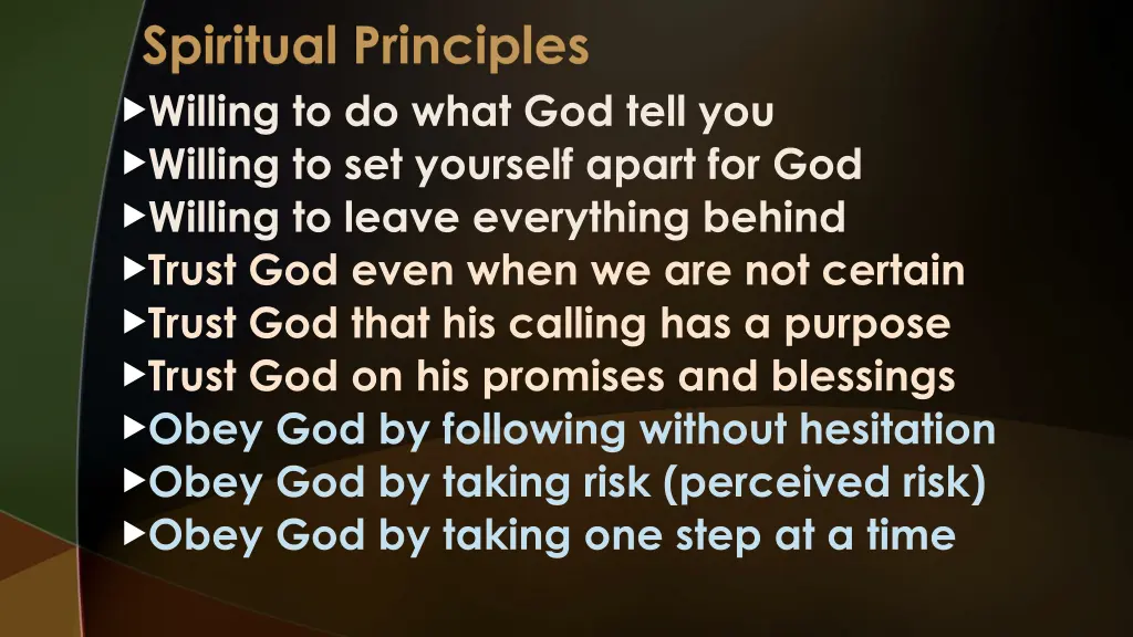 spiritual principles