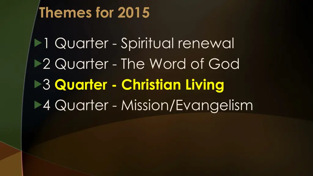 themes for 2015