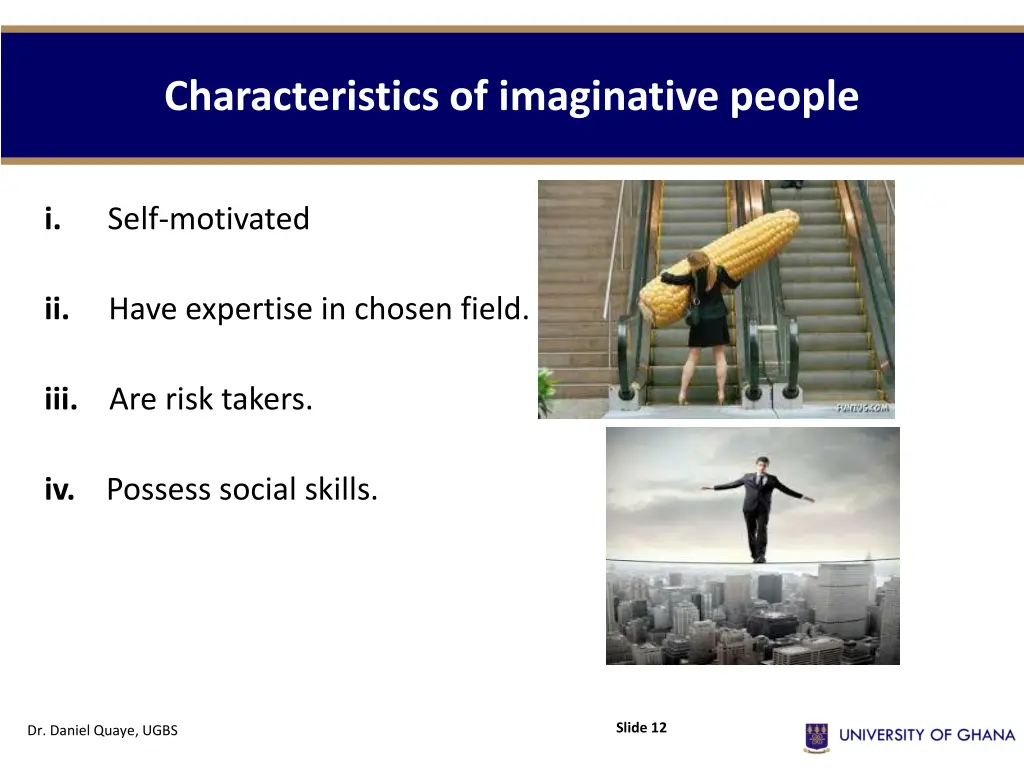 characteristics of imaginative people