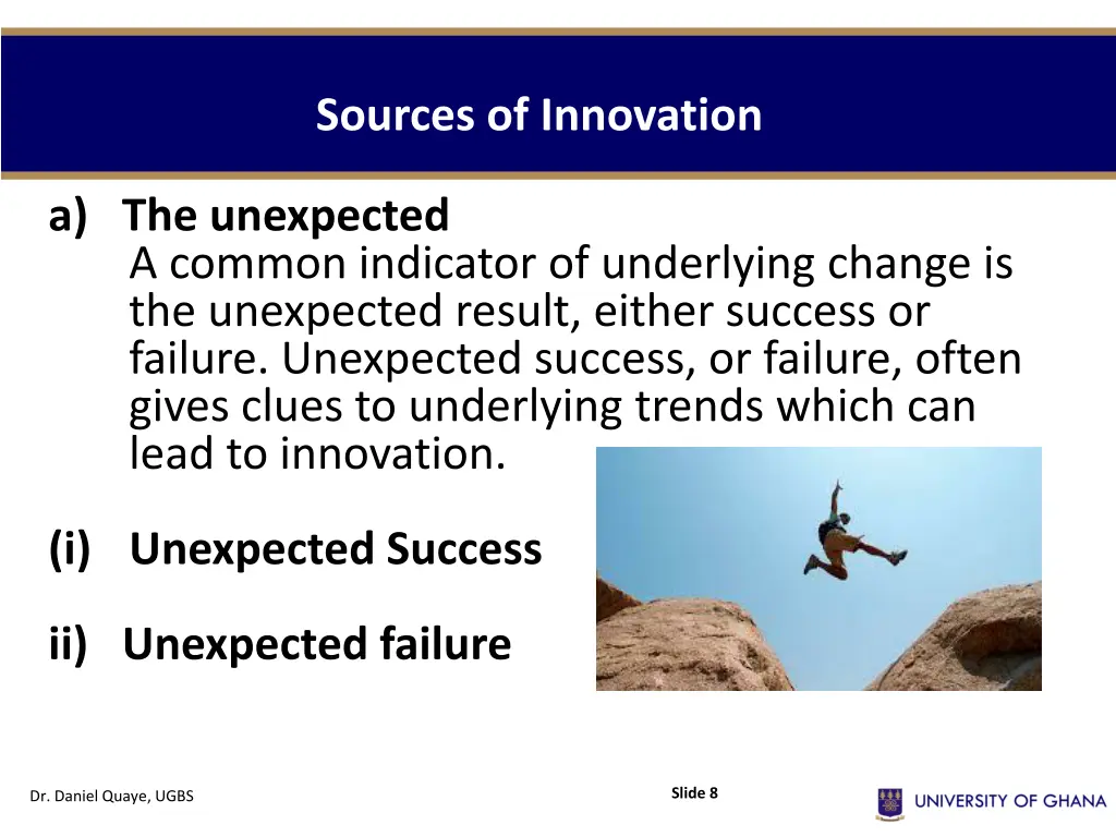 sources of innovation