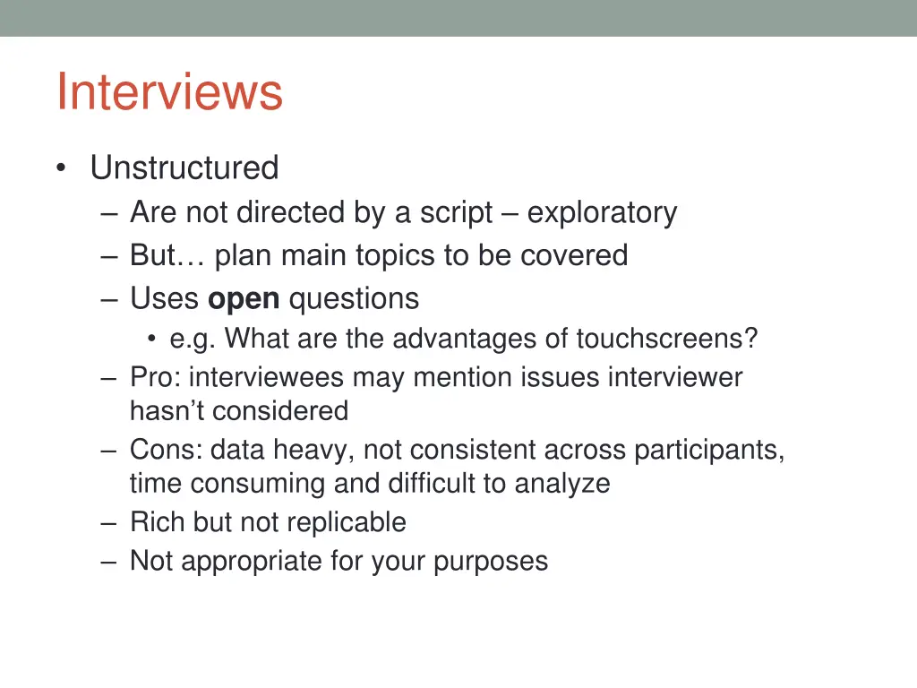 interviews