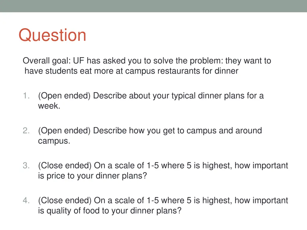question