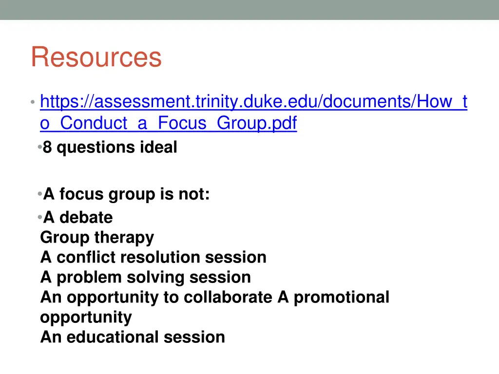 resources