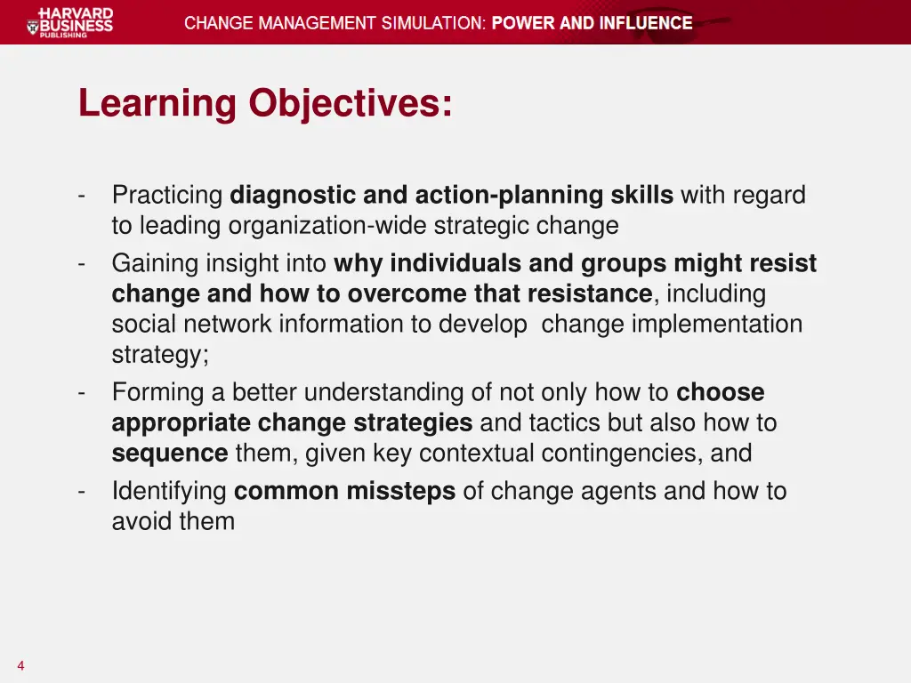 learning objectives