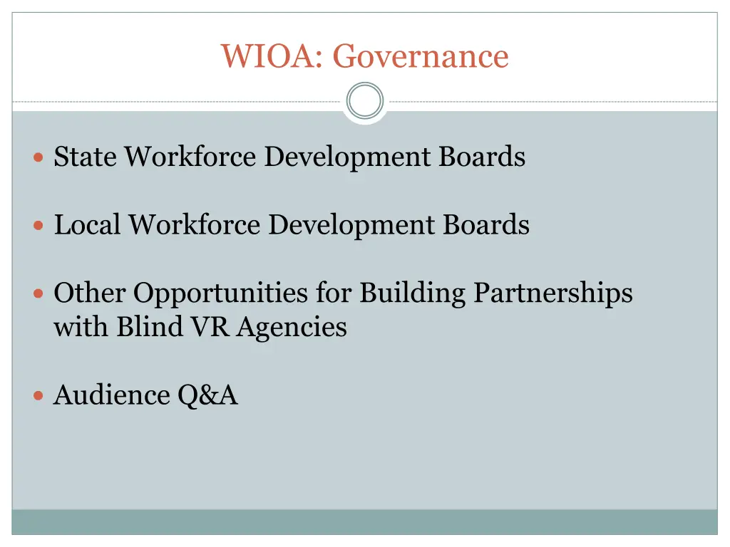 wioa governance