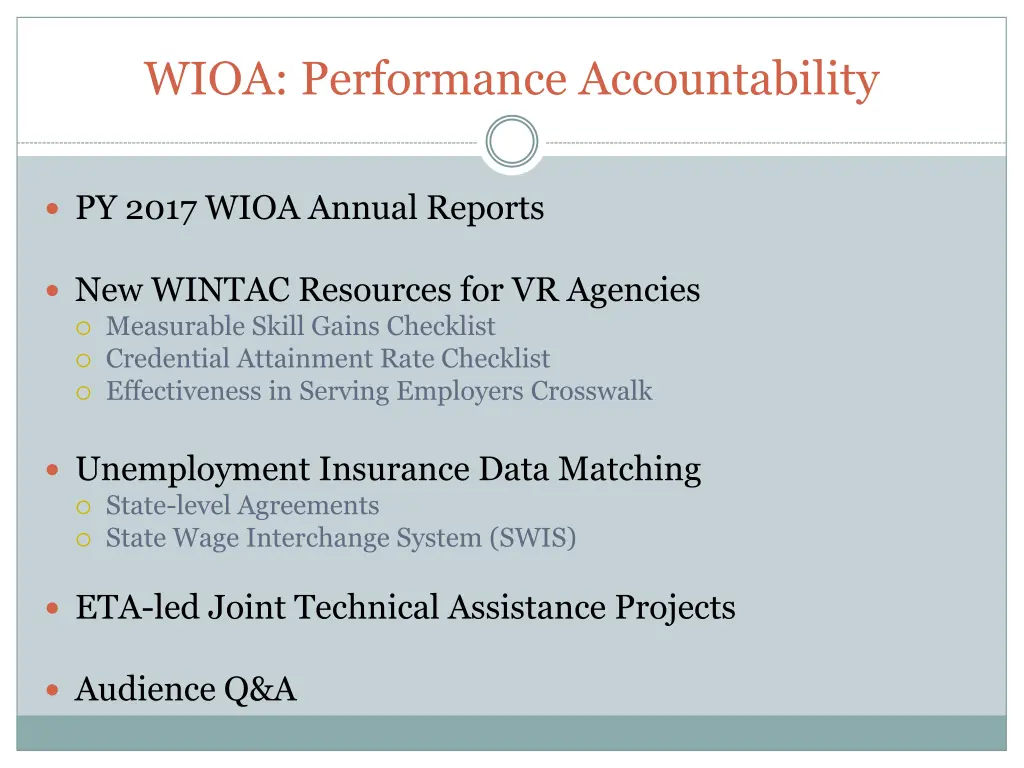 wioa performance accountability