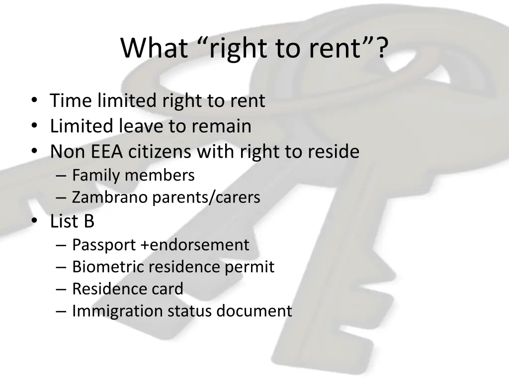 what right to rent 1