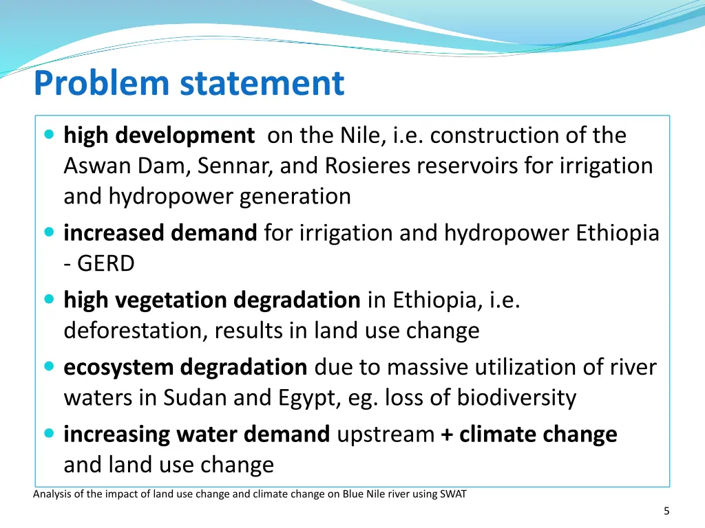problem statement