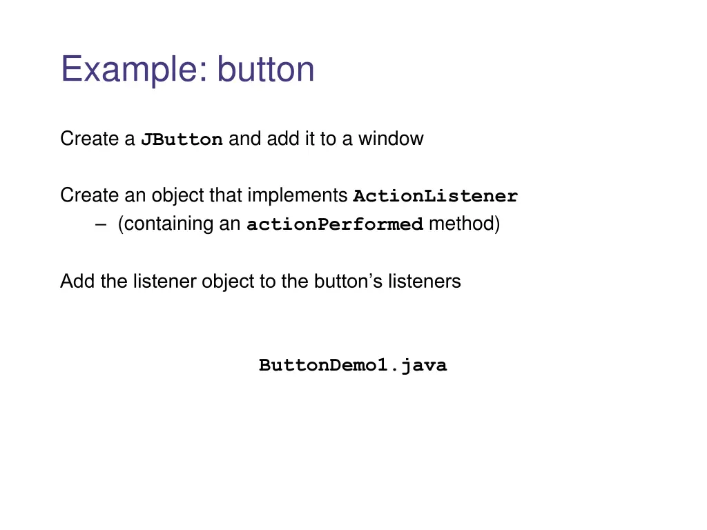 example button