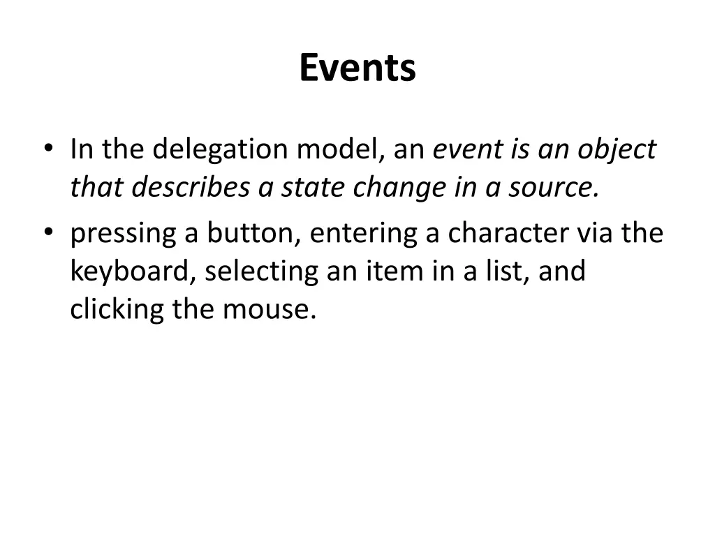 events