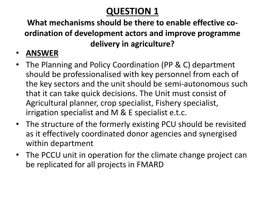 question 1