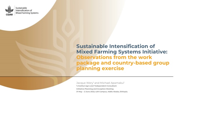 sustainable intensification of mixed farming