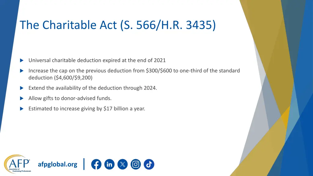 the charitable act s 566 h r 3435